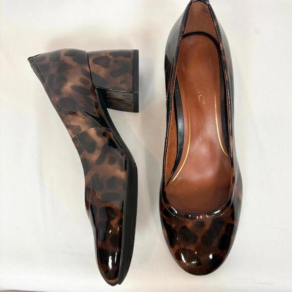 Vionic Cheetah Print Carmel Block Heels Size: 7.5 - Picture 2 of 7